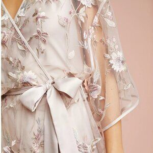 Rya Collection Juliette 3/4 Sleeve Embroidered Robe